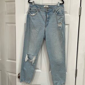Abercrombie & fitch the mom high rise Jean
